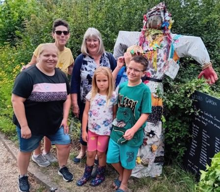 a family enjoying a trip out together